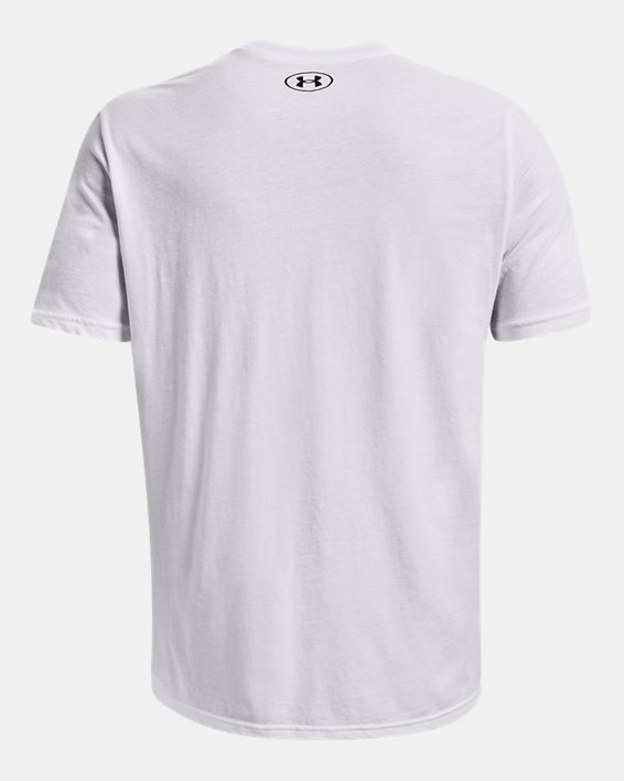 남성 UA 스포츠스타일 로고 티셔츠 in White image number 5